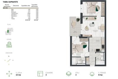 Apartament 2 camere + birou, 2 bai - zona Lipovei  - Comision 0% - 17