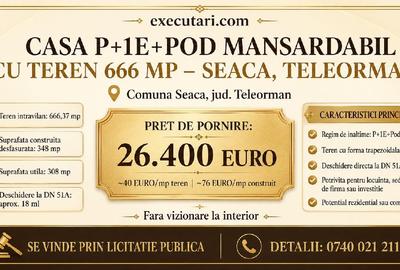Casă individuală cu 5 camere în Seaca