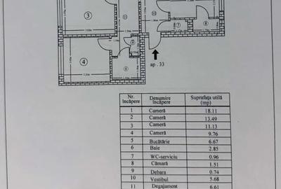 Apartament 4 camere  decomandat – Rahova - Teius - 17
