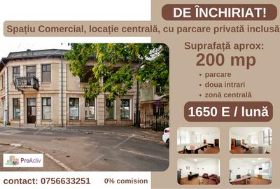 Spațiu comercial, 200 mp în Central