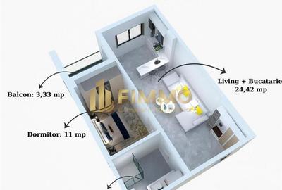 Apartament cu 2 camere semidecomandat în Periferie
