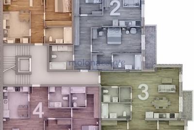 Apartament cu 2 camere, 54 mp utili + Terasă 19,2 mp ,Ansamblu Rezidențial - 4
