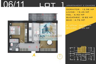 Apartament cu 2 camere în Theodor Pallady