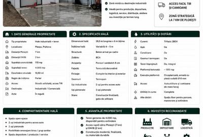 Spațiu industrial, de 170.00 mp, în Bucov