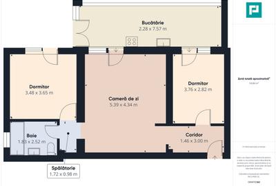 Apartament modern cu 3 camere și curte privată generoasă – Dumbrăvița - 3