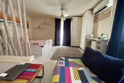 Apartament cu 2 camere semidecomandat, mobilat în Băneasa