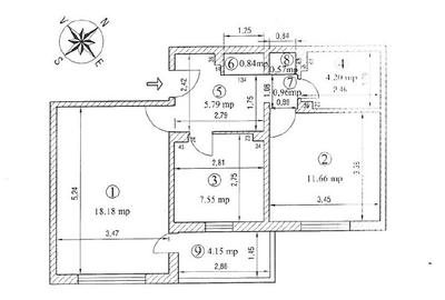 Apartament 2 Camere | Decomandat | Etaj 1 | Renovat Complet | Piata Alba Iulia - 2