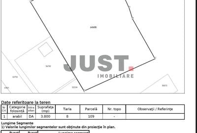 Teren 3.800 mp plat | Corușu | ideal dezvoltare | acces bun | 0% comision - 2