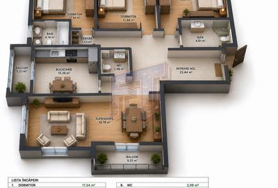 Apartament 4 camere cu vedere la Lacul Tei, Barbu Văcărescu, renovat 2026 - 16