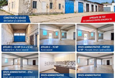 ANSAMBLU INDUSTRIAL HALĂ + CLADIRE BIROURI, 686 mp, VASLUI - ZONA INDUSTRIALĂ - 3
