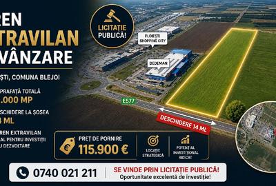 Teren agricol extravilan de 11000 mp, în Blejoi
