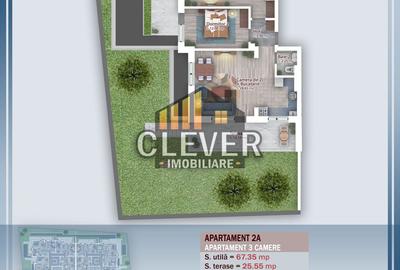Apartament 3 Camere cu gradina 85 mp - Zona Pallady - Metrou Nicolae Teclu - 1
