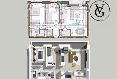 Apartament 3 camere | Finisaje premium  | Blue Bike EDEN - 2