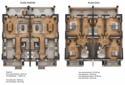 Casa de vanzare 4 camere, 116mpu, 290mp teren  Bucium- Visani, Iași - 14