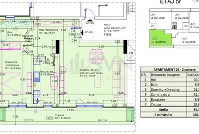 REA1023900 Apartament 2 camere de vanzare Aviatiei - 6