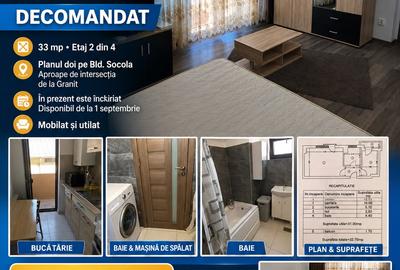 Garsonieră decomandată în Podu Roș