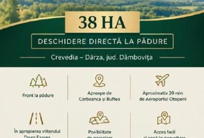 Teren agricol intravilan de 380000 mp, în Crevedia