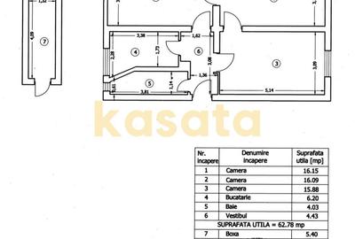 3 camere I parter I 64 utili I boxa I Ceaikovski - 10