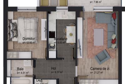 Apartament 2 camere decomandat - 1