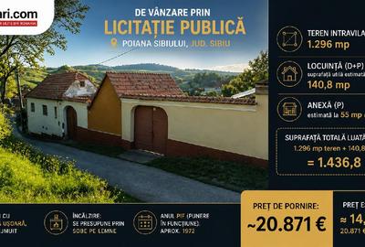 Casă individuală cu 4 camere în Poiana Sibiului