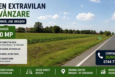 Teren agricol extravilan de 2900 mp, în Prejmer