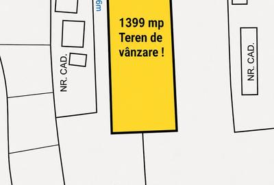 Teren intravilan Horpaz – Miroslava, Iași 1399 mp 23 m deschidere la asfalt PUZ aprobat - 3