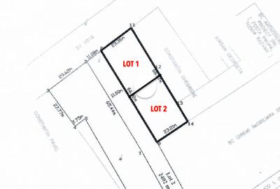 Teren de 785mp cu deschidere dublă 23/34m, strada principală Ciofliceni! - 3