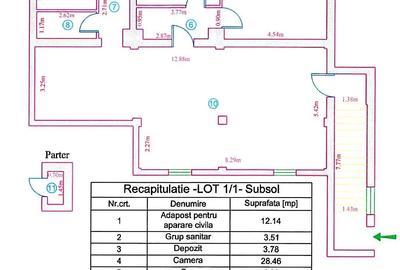 Spatiu comercial / birouri / depozitare - 128.6 mp - 3 locuri parcare in pret - 17