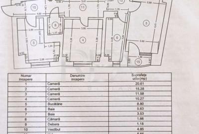 Apartament cu 4 camere cu vedere spre fântânile de la Piața Unirii - 38