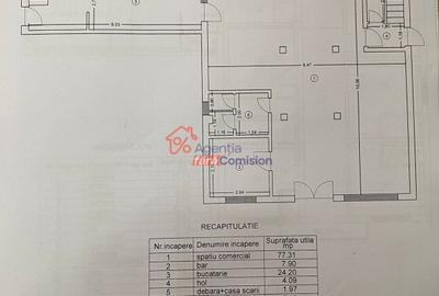 Spatiu Comercial, 114mp, Podul de Fier, 1450 euro - 1