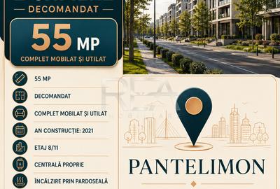 Apartament cu 2 camere decomandat, mobilat în Pantelimon