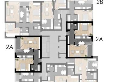 Apartament 2 Camere Incalzire in Pardoseala Ansamblu Nou Rahova - 4