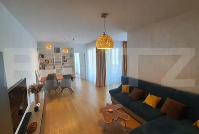 Apartament cu 2 camere semidecomandat, mobilat în Central
