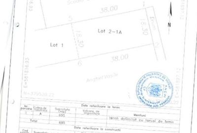 Teren Intravilan 695 mp | Deschidere 18,3 m | În Spatele Bd. București - 6