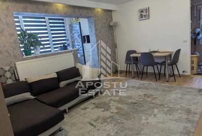 Apartament cu 3 camere semidecomandat, mobilat în Buziașului