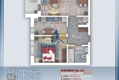 Apartament cu 2 camere decomandat în Theodor Pallady