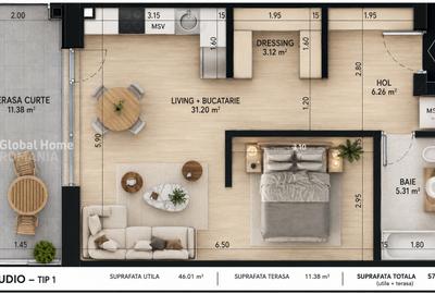 Gemina by the Lake | Studio Premium | Pipera Plaza | Rond OMW - 4