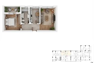 Apartament 2 camere | Platinum Residence – Bloc A - 1