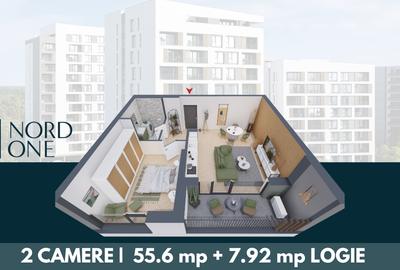 Apartament cu 2 camere decomandat în Torontalului
