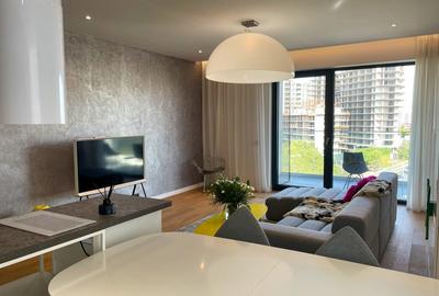 Apartament cu 3 camere semidecomandat, mobilat în Herăstrău