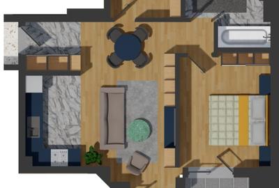 Apartament cu 2 camere, bloc nou, incalzire in pardoseala - 4