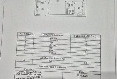 Apartament cu 2 camere semidecomandat în Gara