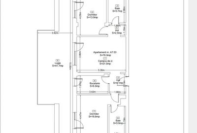 MUTARE IMEDIATA PENTHOUSE 3 camere Metrou N. Telcu la 3 minute - 6