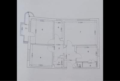 Apartament cu 3 camere decomandat, mobilat în Brâncoveanu