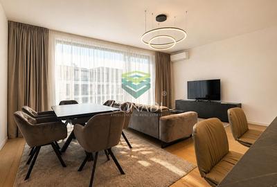 Apartament cu 3 camere semidecomandat, mobilat în Băneasa