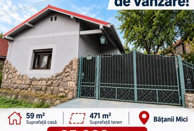 Casă individuală cu 2 camere în Bățanii Mici