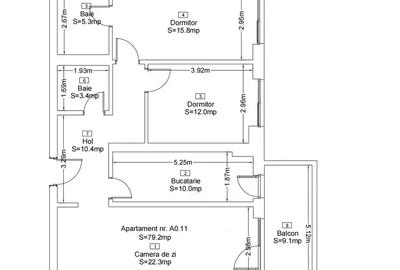 Apartament 3 Camere Metrou Nicolae Teclu la 3 minute - 20