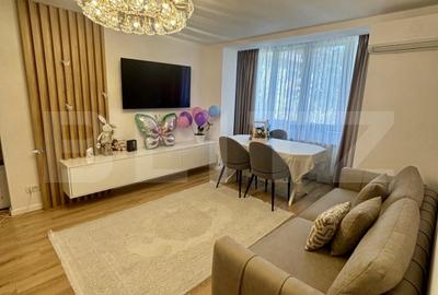Apartament cu 3 camere semidecomandat, mobilat în Central