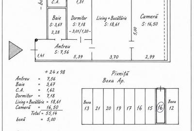 0 % comision Apartament modern 3 camere etaj 2/3, locatie Centrala - 8