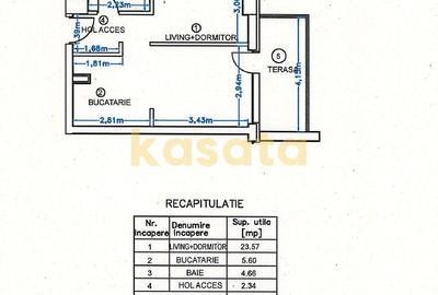 Studio I Ambiance Residence 2 I 43.23 mp I mobilat si utilat I et 1 - 6